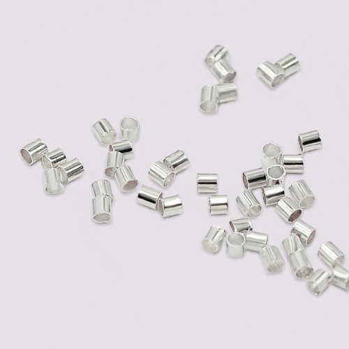 Gold Plated Tube Loose Bead Straight Spacer Beads 100pcs/bag  Hand String DIY Bracelet Accessories Morse Code Bracelet