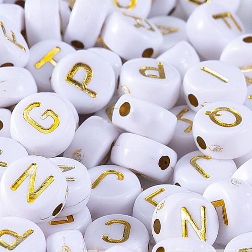 SB6262 plastic acrylic letter initial 4*7mm 500g A to Z 26 alphabet beads for jewelry DIY