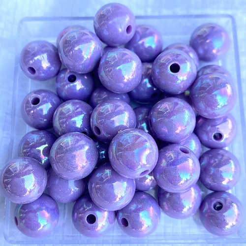 8mm plastic beads AB color round beads for Jewelry making children diy plastic  beads