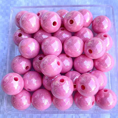 8mm plastic beads AB color round beads for Jewelry making children diy plastic  beads