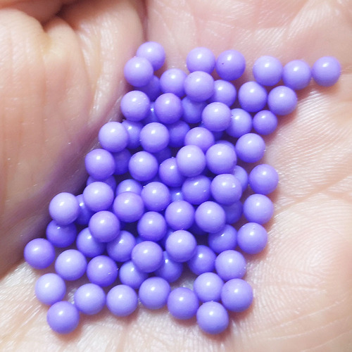 4mm Solid Color Acrylic Round Beads No Hole single and mix color