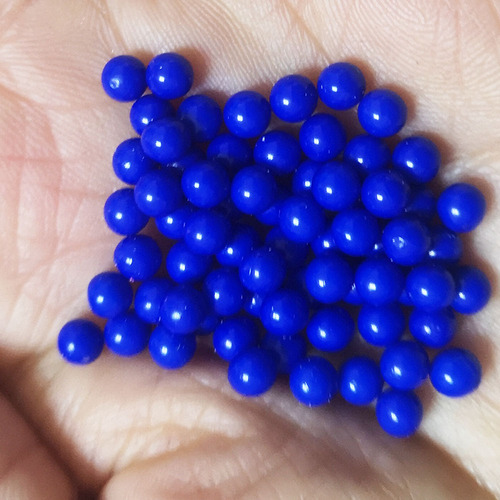 4mm Solid Color Acrylic Round Beads No Hole single and mix color