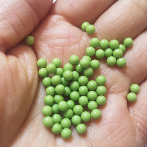 4mm Solid Color Acrylic Round Beads No Hole single and mix color