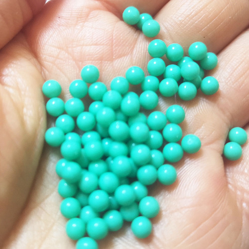 4mm Solid Color Acrylic Round Beads No Hole single and mix color