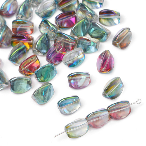  Electroplated Crystal Faceted Beads For Bracelet Making Glass Beads Crystal DIY Irregular Beads