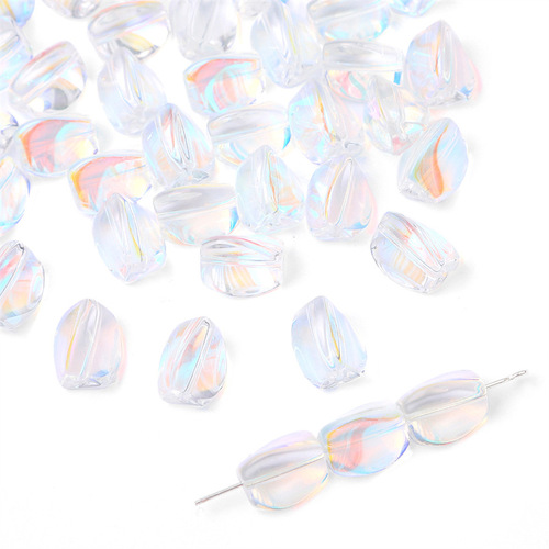  Electroplated Crystal Faceted Beads For Bracelet Making Glass Beads Crystal DIY Irregular Beads