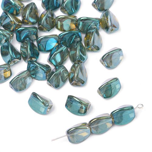  Electroplated Crystal Faceted Beads For Bracelet Making Glass Beads Crystal DIY Irregular Beads