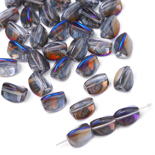  Electroplated Crystal Faceted Beads For Bracelet Making Glass Beads Crystal DIY Irregular Beads
