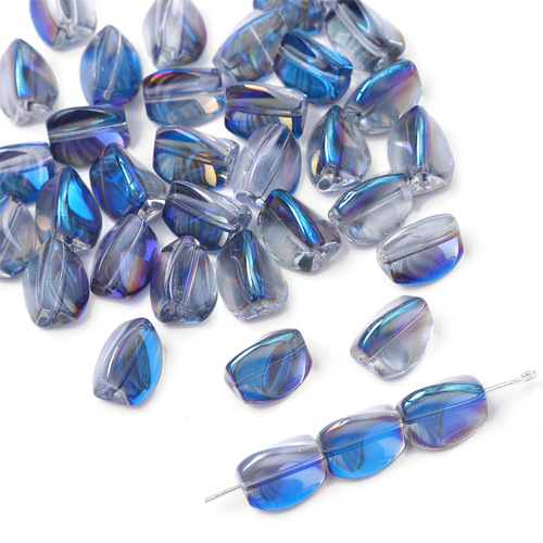  Electroplated Crystal Faceted Beads For Bracelet Making Glass Beads Crystal DIY Irregular Beads