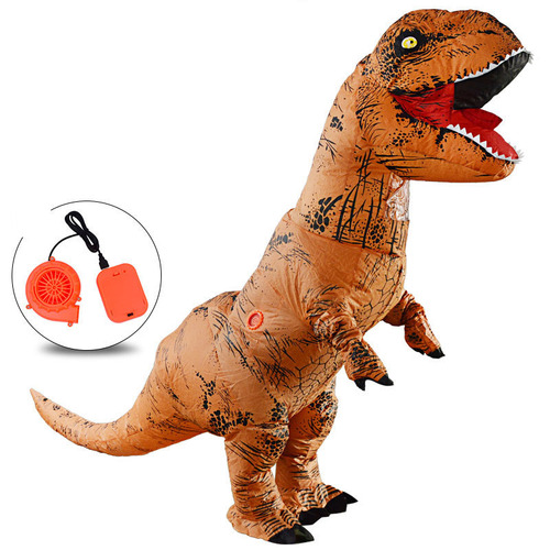 Party Cosplay T-rex Mascot Dino Costume Trex Blow up Suit Inflatable T Rex Dinosaur Costume Halloween for Adult