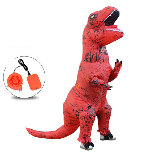 Party Cosplay T-rex Mascot Dino Costume Trex Blow up Suit Inflatable T Rex Dinosaur Costume Halloween for Adult