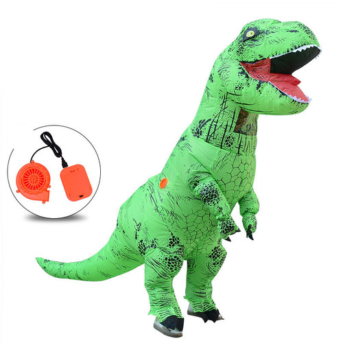 Party Cosplay T-rex Mascot Dino Costume Trex Blow up Suit Inflatable T Rex Dinosaur Costume Halloween for Adult