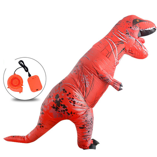 Party Cosplay T-rex Mascot Dino Costume Trex Blow up Suit Inflatable T Rex Dinosaur Costume Halloween for Adult