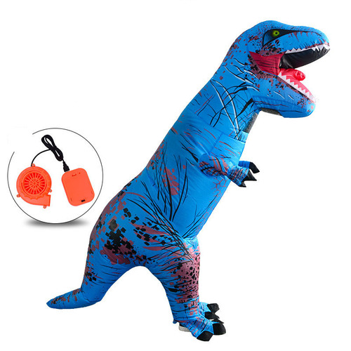 Party Cosplay T-rex Mascot Dino Costume Trex Blow up Suit Inflatable T Rex Dinosaur Costume Halloween for Adult