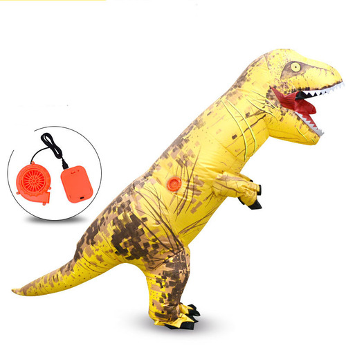 Party Cosplay T-rex Mascot Dino Costume Trex Blow up Suit Inflatable T Rex Dinosaur Costume Halloween for Adult