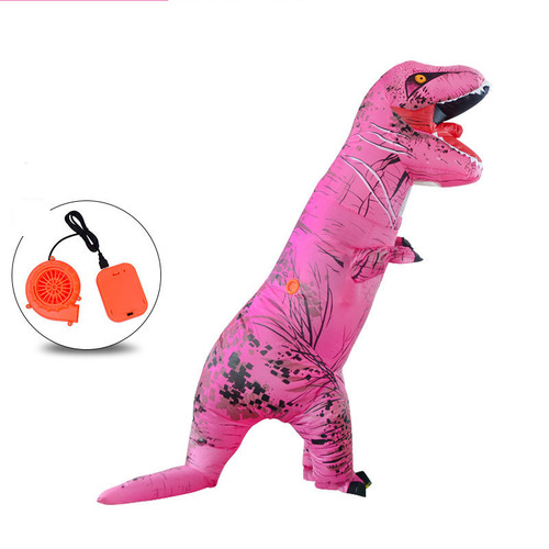Party Cosplay T-rex Mascot Dino Costume Trex Blow up Suit Inflatable T Rex Dinosaur Costume Halloween for Adult
