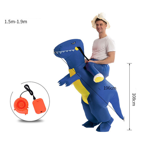 Party Cosplay T-rex Mascot Dino Costume Trex Blow up Suit Inflatable T Rex Dinosaur Costume Halloween for Adult