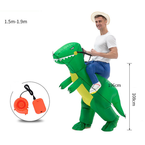 Party Cosplay T-rex Mascot Dino Costume Trex Blow up Suit Inflatable T Rex Dinosaur Costume Halloween for Adult