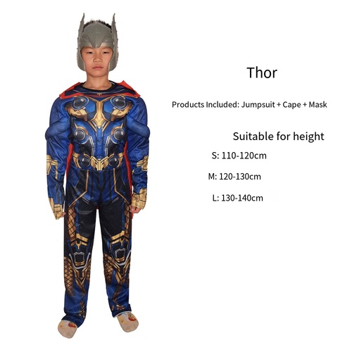 Children's Thor clothes cos costume Halloween role-playing
