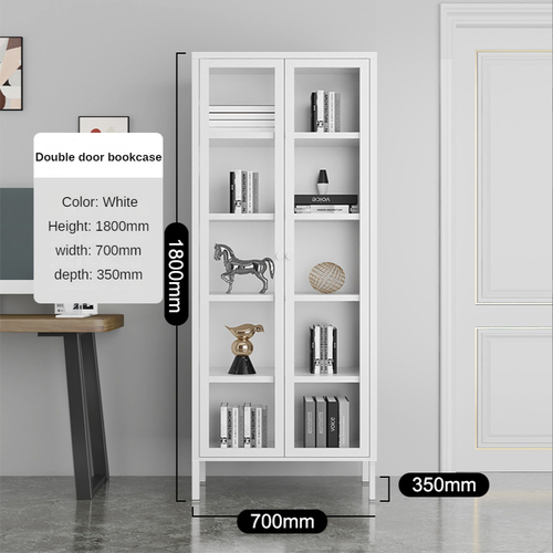 Modern study furniture metal bookcase  thickened bookshelf for study and lounge multipurpose bookcase