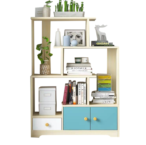 Chinese  solid wood bookcase wooden rotating