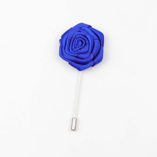 Fashion Boutonniere Flower Colorful Dot Stick Lapel Tie Pin Brooch Wave Badge Cloth Breastpin