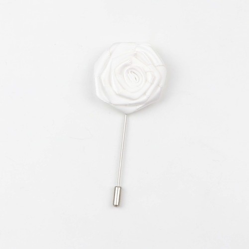 Fashion Boutonniere Flower Colorful Dot Stick Lapel Tie Pin Brooch Wave Badge Cloth Breastpin
