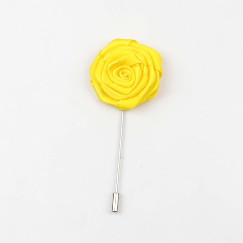 Fashion Boutonniere Flower Colorful Dot Stick Lapel Tie Pin Brooch Wave Badge Cloth Breastpin