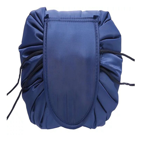 Popular  stock style Portable Lazy Drawstring Make Up Bag Large Travel Cosmetic Bag for female