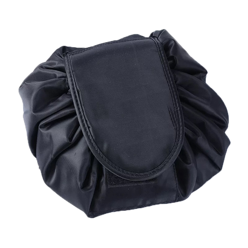 Popular  stock style Portable Lazy Drawstring Make Up Bag Large Travel Cosmetic Bag for female