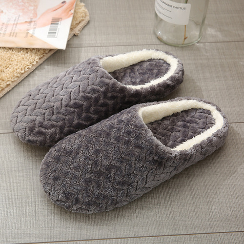 Women Indoor Slippers Warm Plush Home Slipper Autumn Winter Shoes Woman House Flat Floor Soft Slides for Ladies