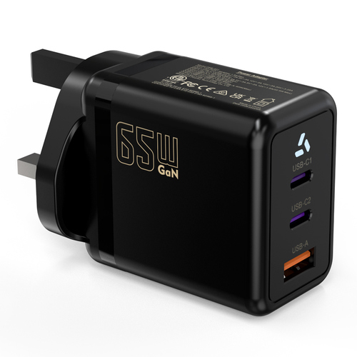 PD65W QC3.0 UKCA Travel Charger UK Plug Type C Fast Charger Adapter Portable Multifunction Chargers for Iphone Ipad Macb