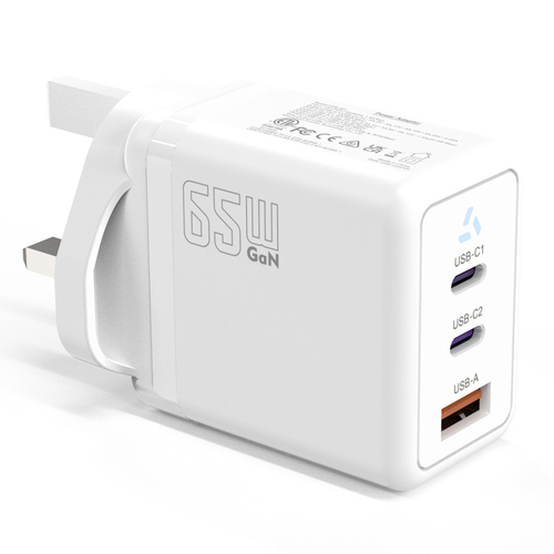 PD65W QC3.0 UKCA Travel Charger UK Plug Type C Fast Charger Adapter Portable Multifunction Chargers for Iphone Ipad Macb