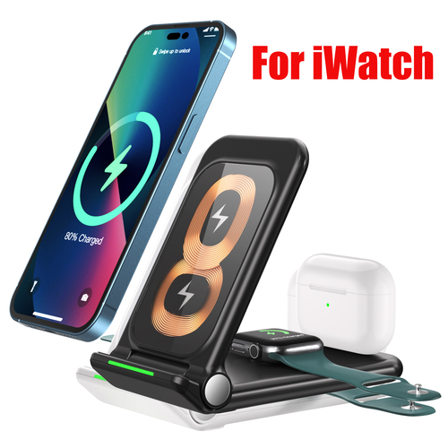 3 in 1 Qi Wireless Charger Stand for iPhone Trending Products 2022 New Arrivals Multifunction Chargers for iPhone iWatch