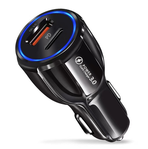  Portable USB-C Type-C PD 20W 36W USB Type C Multi Phone Car Charger for iPhone Samsung