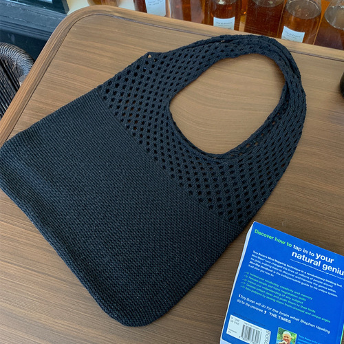 2023 Women's Shoulder Handbags crocheted Bags large Shoulder Shopping tote bag aesthetic crochet bag accessories