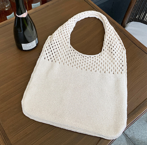2023 Women's Shoulder Handbags crocheted Bags large Shoulder Shopping tote bag aesthetic crochet bag accessories