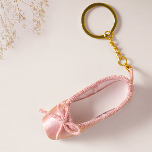 Handmade Mini Satin Pointe Shoes Keyring Ballet Shoes Keychain Bag Pendant Accessories