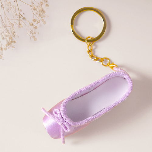 Handmade Mini Satin Pointe Shoes Keyring Ballet Shoes Keychain Bag Pendant Accessories