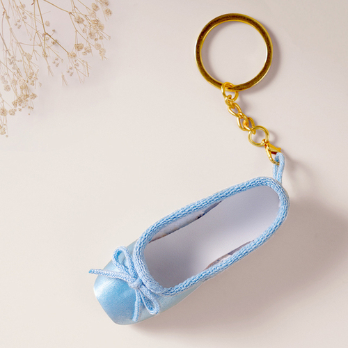 Handmade Mini Satin Pointe Shoes Keyring Ballet Shoes Keychain Bag Pendant Accessories