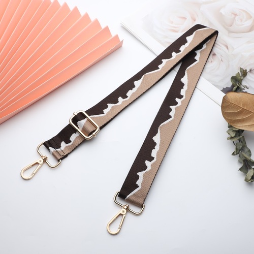 Solid Color Striped Pattern Bag Strap Replaceable Wide Handbag Strap Crossbody Bag accessories Adjustable bag strap