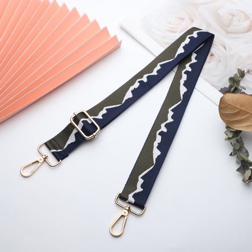 Solid Color Striped Pattern Bag Strap Replaceable Wide Handbag Strap Crossbody Bag accessories Adjustable bag strap