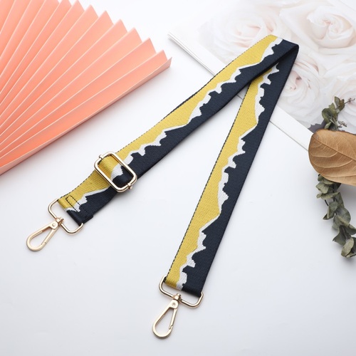 Solid Color Striped Pattern Bag Strap Replaceable Wide Handbag Strap Crossbody Bag accessories Adjustable bag strap