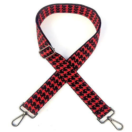 38mm black hook Jacquard bag Strap Accessories Single shoulder diagonal span adjustable replacement strap