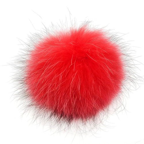 large size fluffy furry cute keychain bag charm phone accessories Fake raccoon fox fur ball pompom key holder
