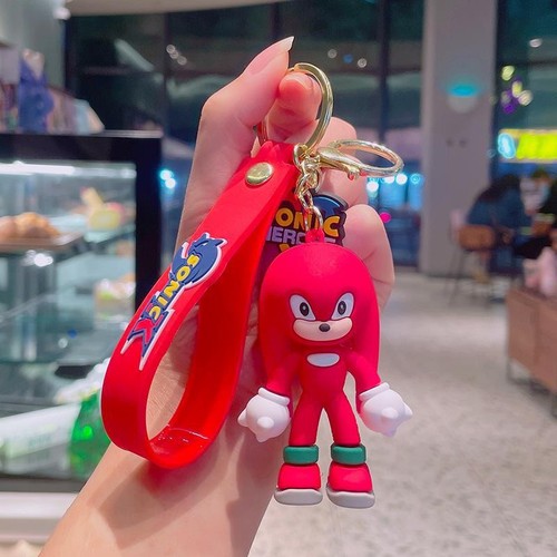   cartoon silicone keychain Sonic 3D doll PVC keychain wristband bag accessories  ization