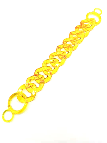 Colorful  Women Handbags Accessories Twisted Chains Belt DIY Transparent Clear Acrylic Plastic Party Clutch Purse Chain 