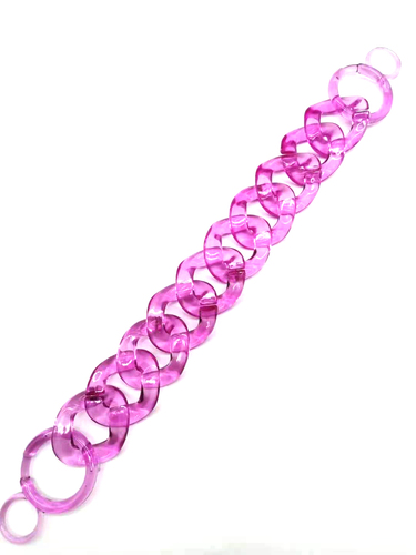 Colorful  Women Handbags Accessories Twisted Chains Belt DIY Transparent Clear Acrylic Plastic Party Clutch Purse Chain 