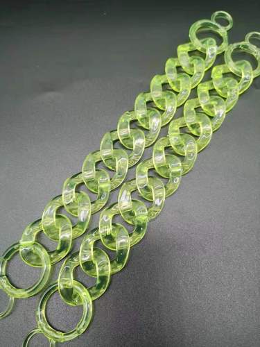 Colorful  Women Handbags Accessories Twisted Chains Belt DIY Transparent Clear Acrylic Plastic Party Clutch Purse Chain 