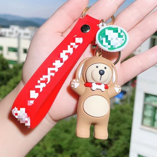 Soft Rubber PVC Cartoon Luxury Designer Tumbler Zombie Buck's Mini Coffee Cup Boba Key chains Accessories For Women Bag 